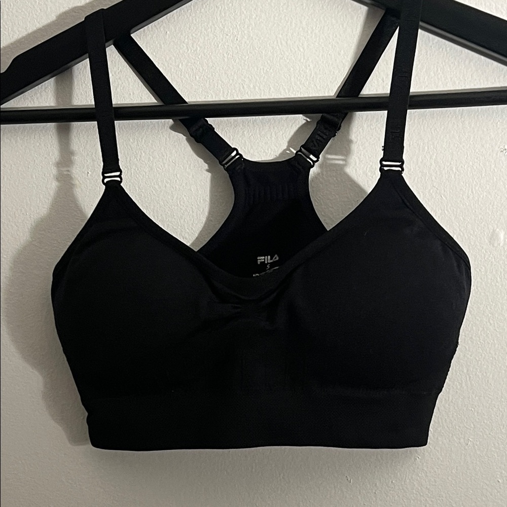 Fila Women's Strappy Black Sports Bra
